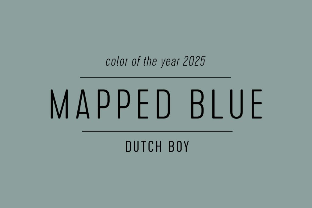 Dutch Boy Color of the Year 2025 Mapped Blue