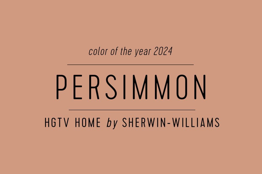 Color Swatch of HGTV Home by Sherwin Williams Color Of The Year 2024 Persimmon